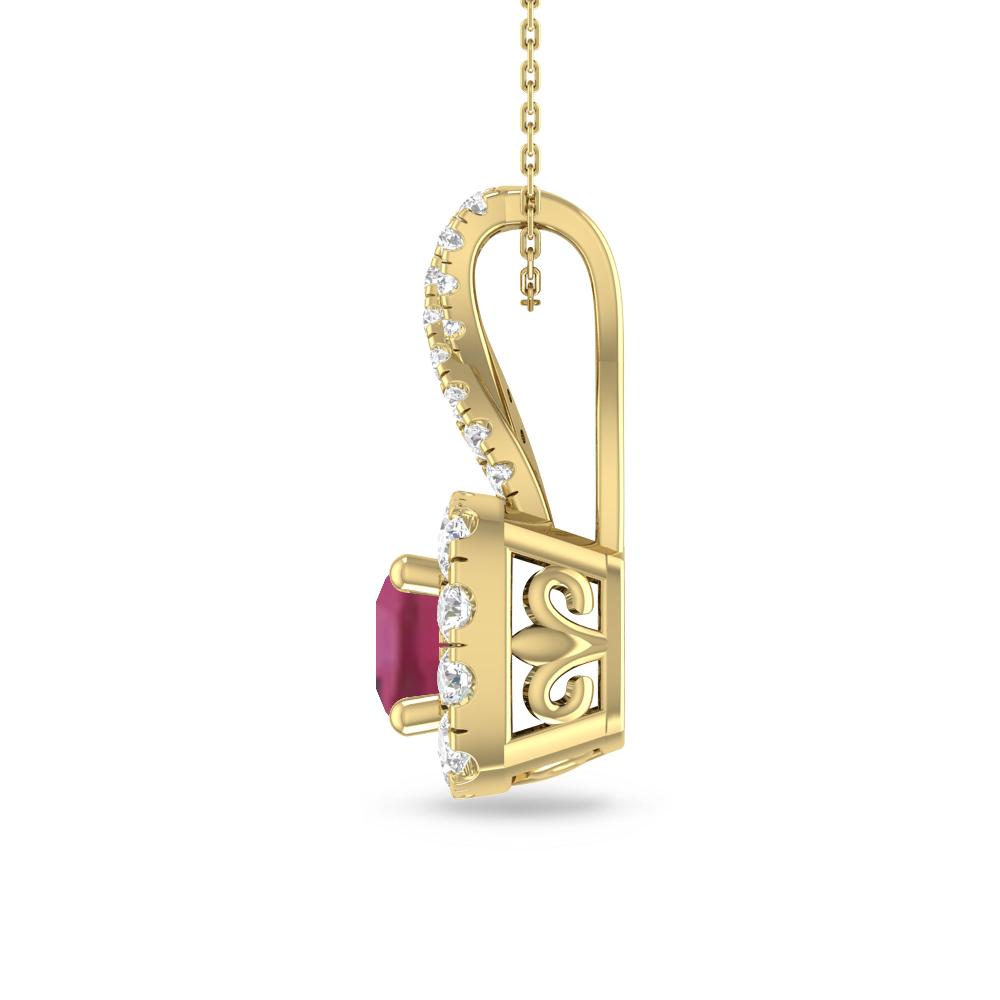 Yellow Gold - Pink Tourmaline