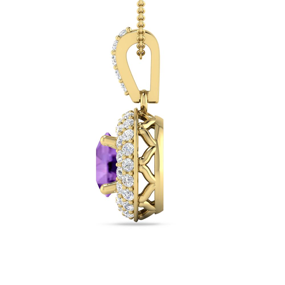 Yellow Gold - Amethyst