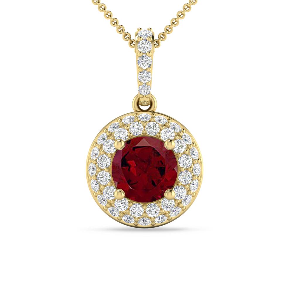 Yellow Gold - Garnet