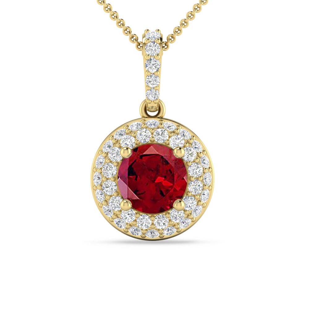 Yellow Gold - Garnet