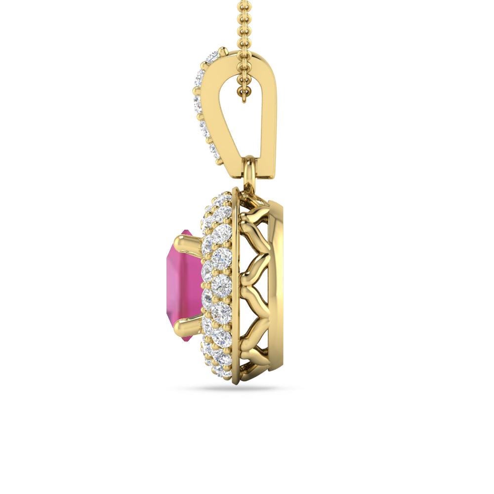 Yellow Gold - Pink Tourmaline