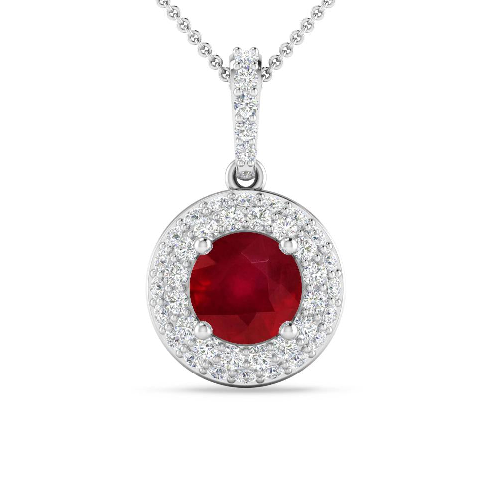 White Gold - Ruby