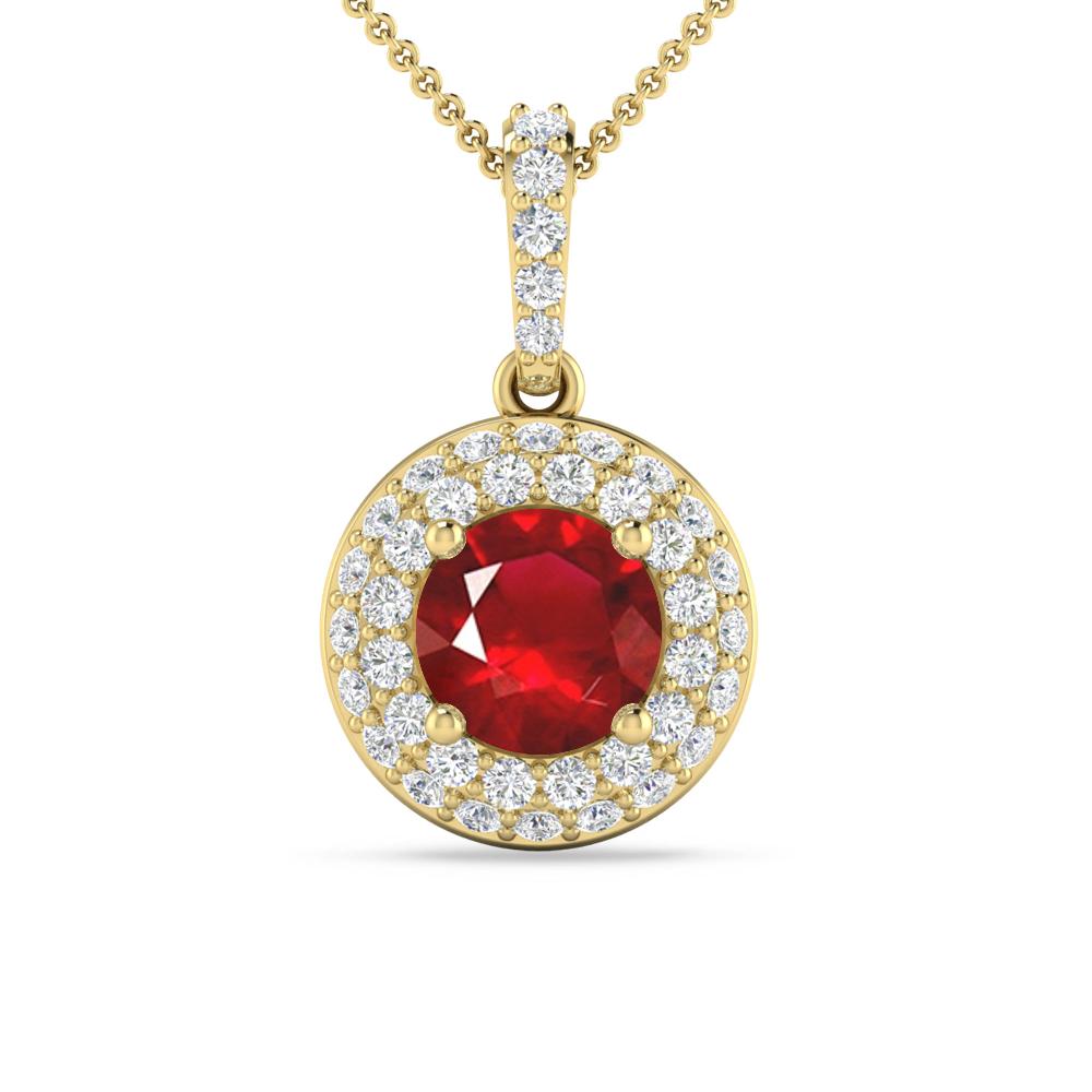 Yellow Gold - Ruby