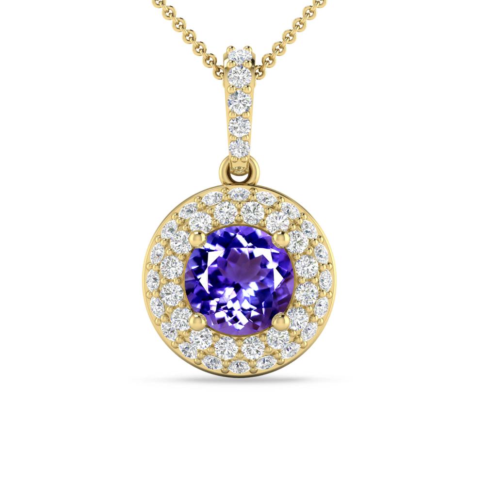 Yellow Gold - Tanzanite