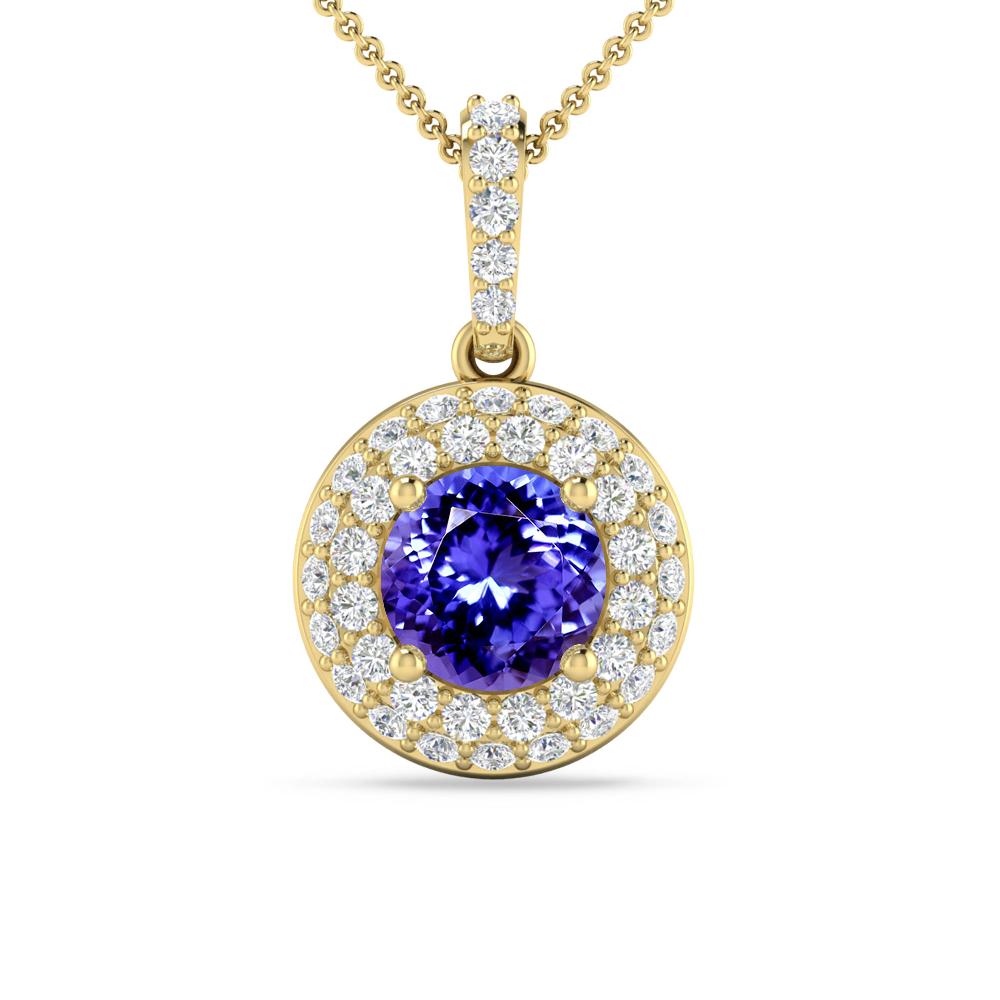 Yellow Gold - Tanzanite