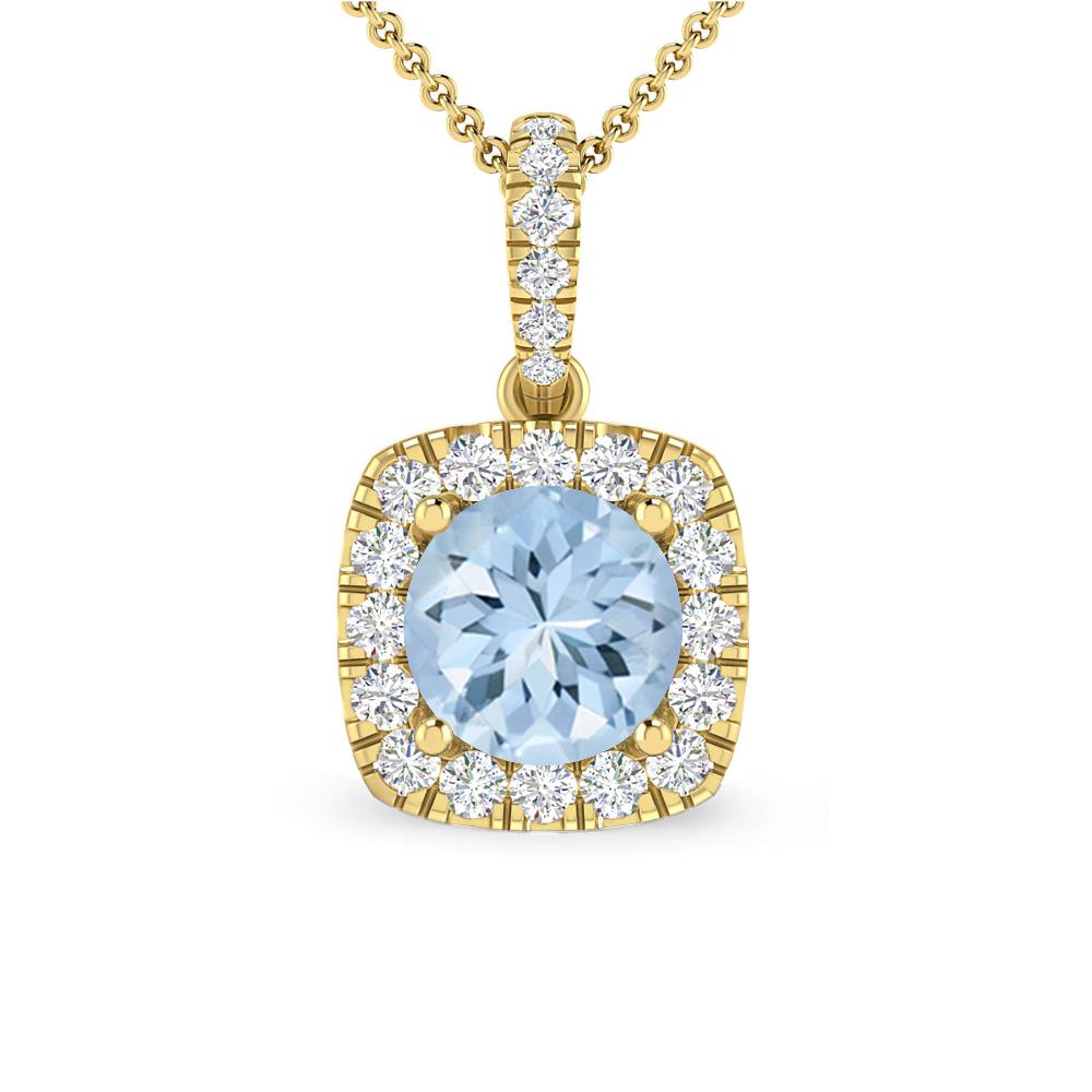 Yellow Gold - Aquamarine