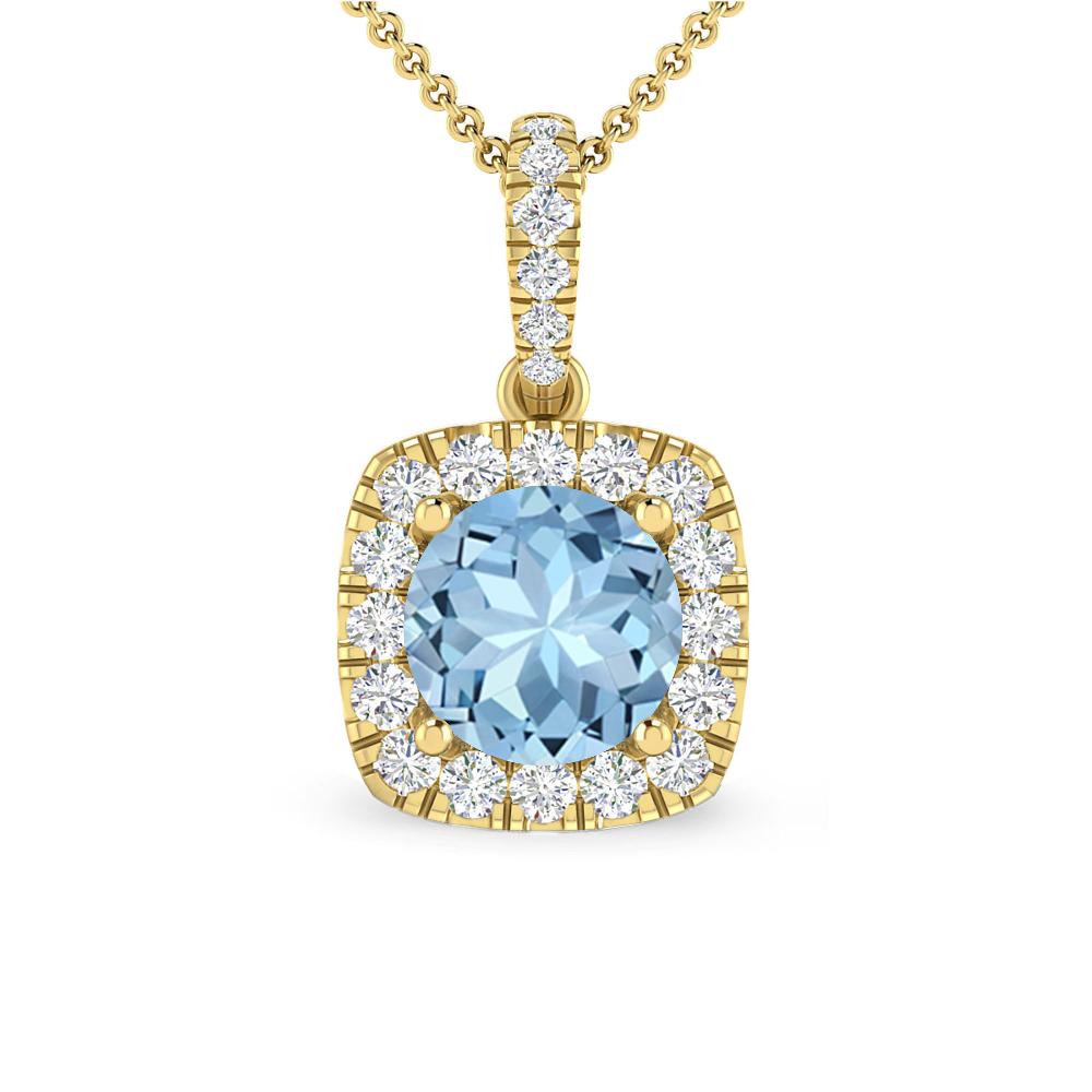 Yellow Gold - Aquamarine