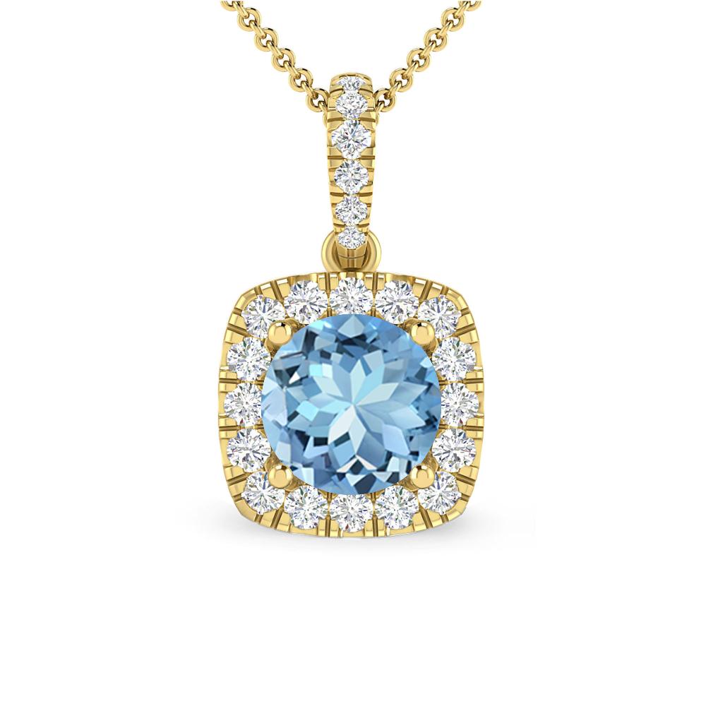 Yellow Gold - Aquamarine