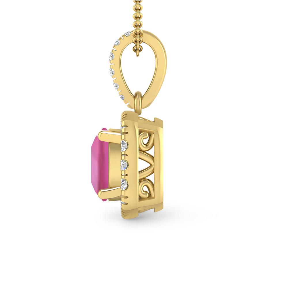 Yellow Gold - Pink Tourmaline