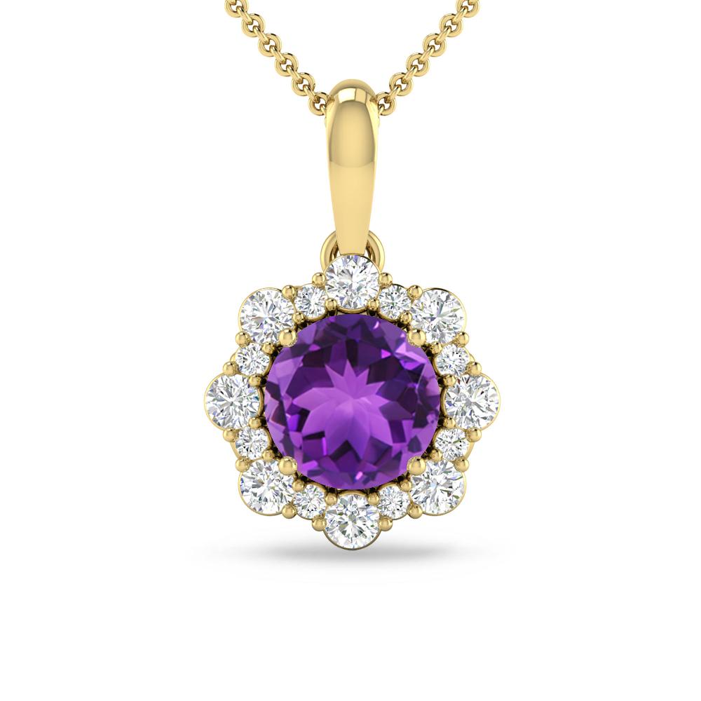 Yellow Gold - Amethyst