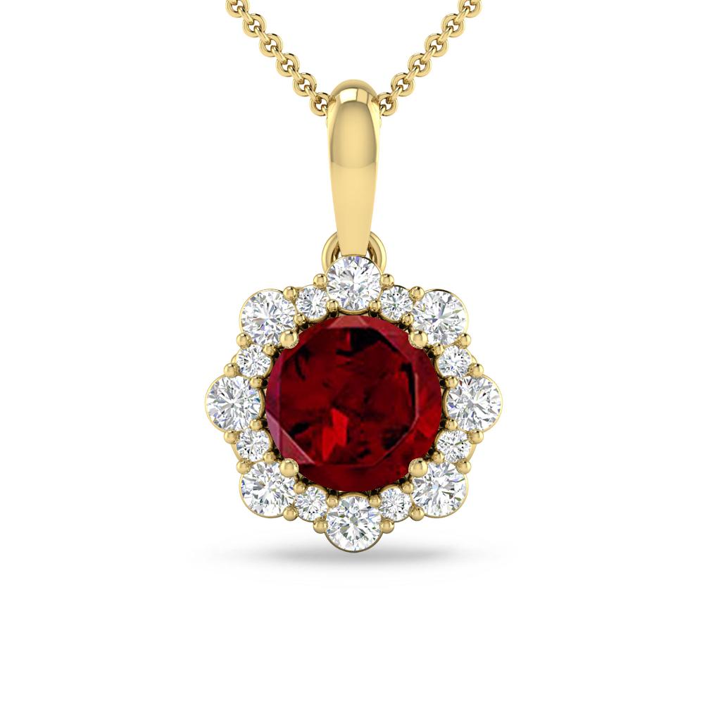 Yellow Gold - Garnet