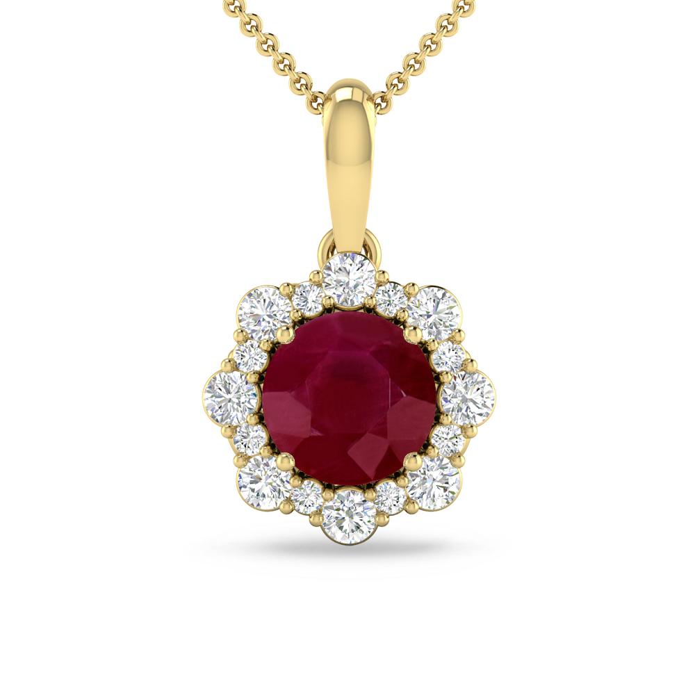 Yellow Gold - Ruby