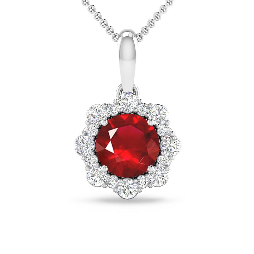 White Gold - Ruby