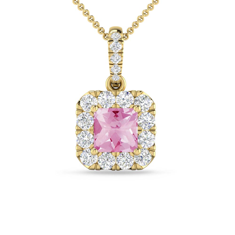 Yellow Gold - Pink Tourmaline