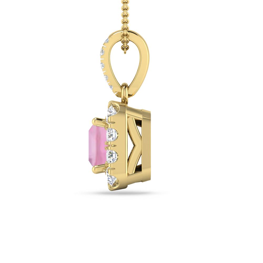 Yellow Gold - Pink Tourmaline