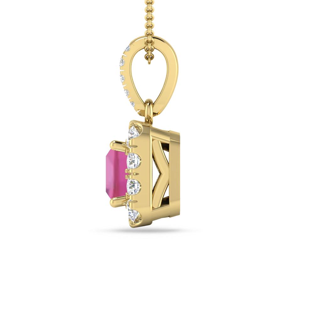 Yellow Gold - Pink Tourmaline