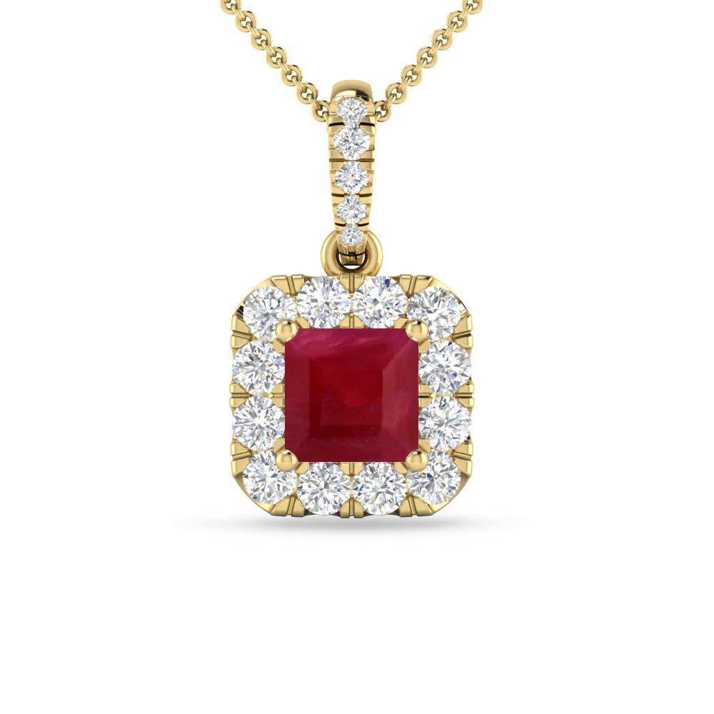 Yellow Gold - Ruby