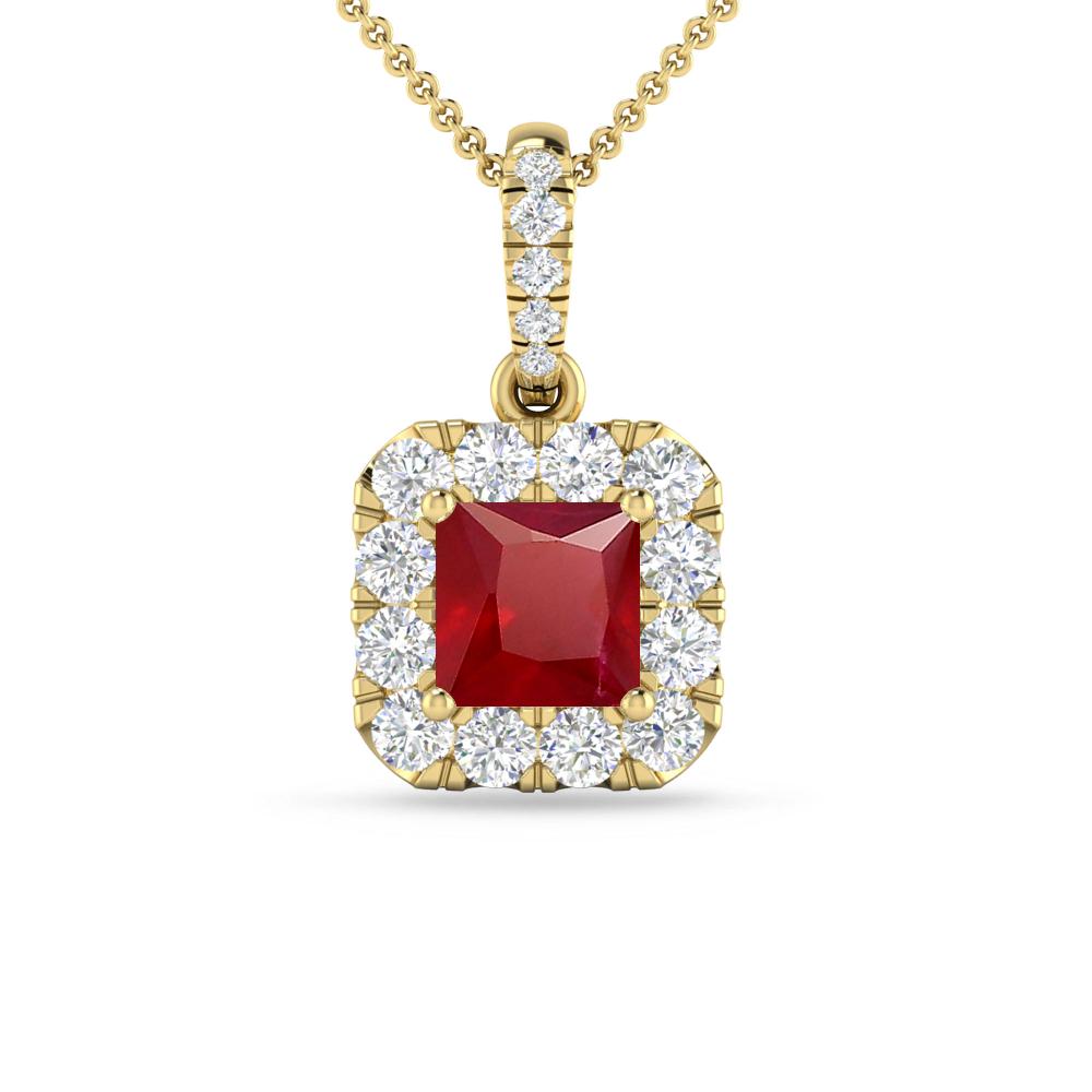 Yellow Gold - Ruby