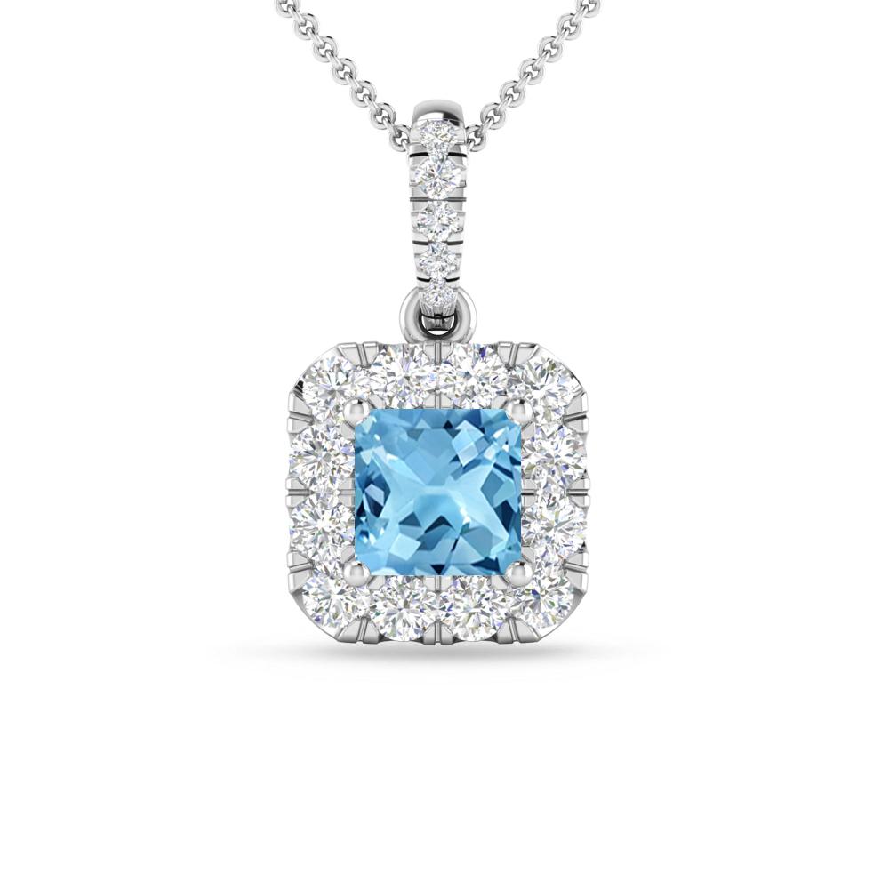 White Gold - Blue Topaz