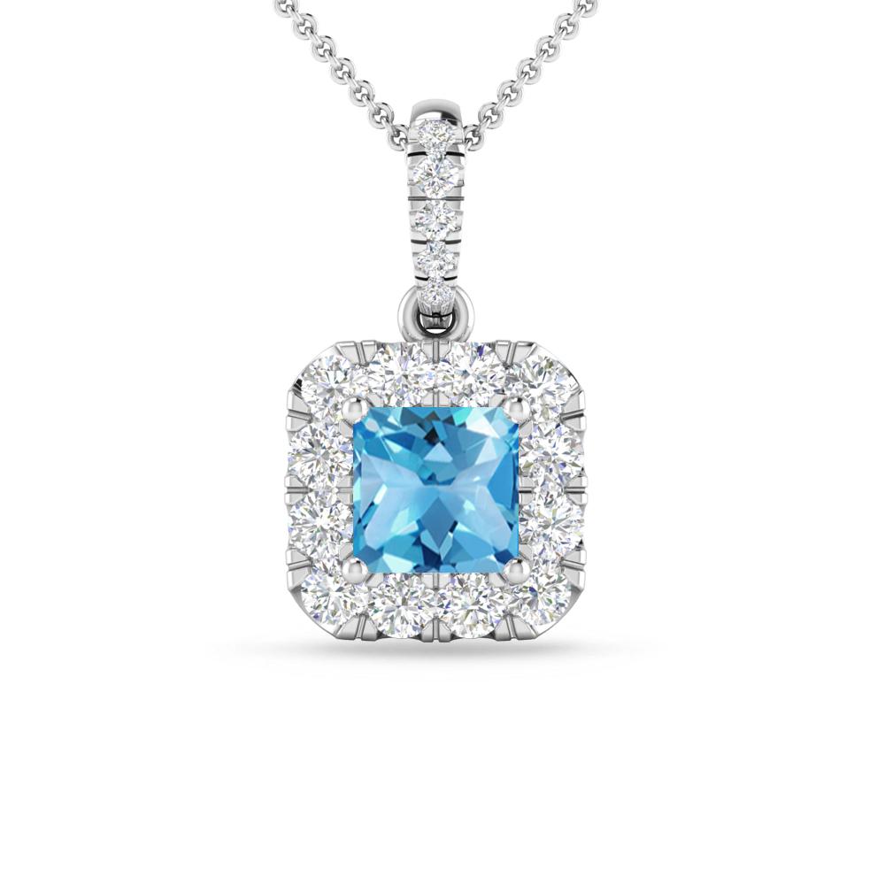 White Gold - Blue Topaz