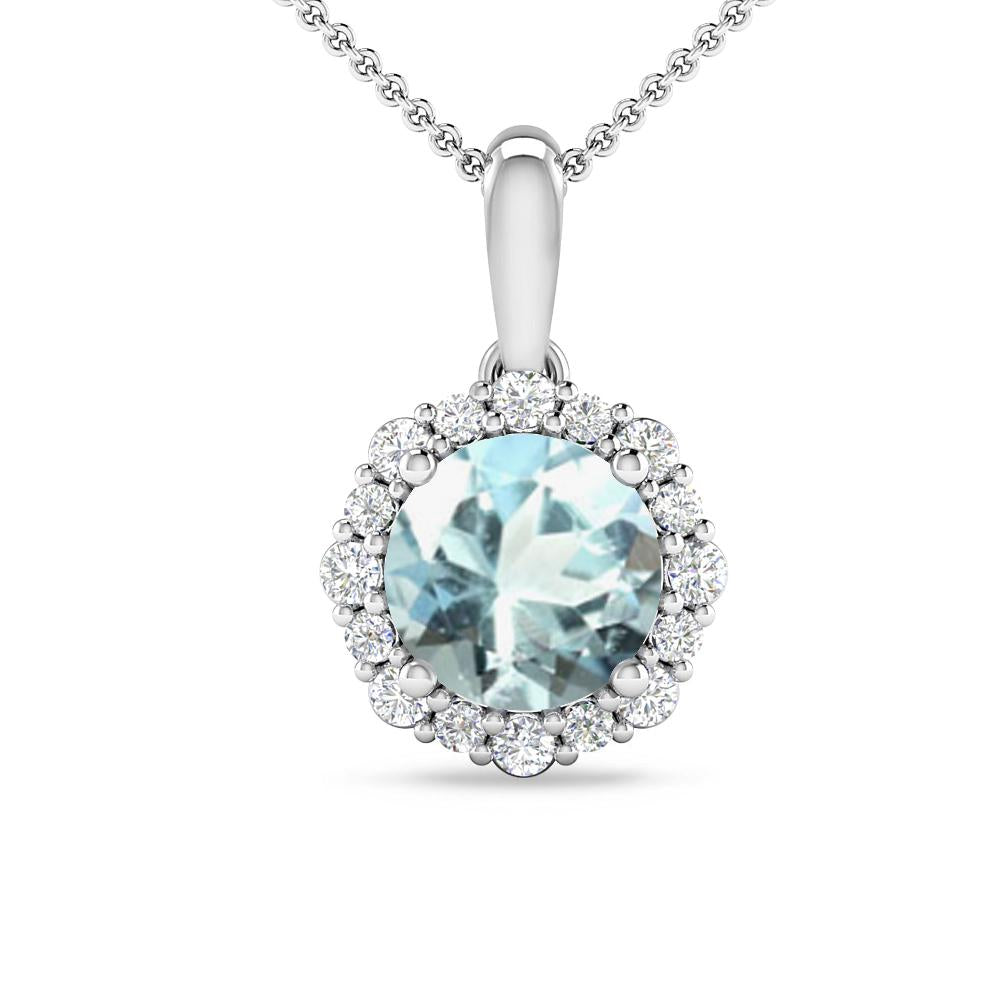 White Gold - Aquamarine