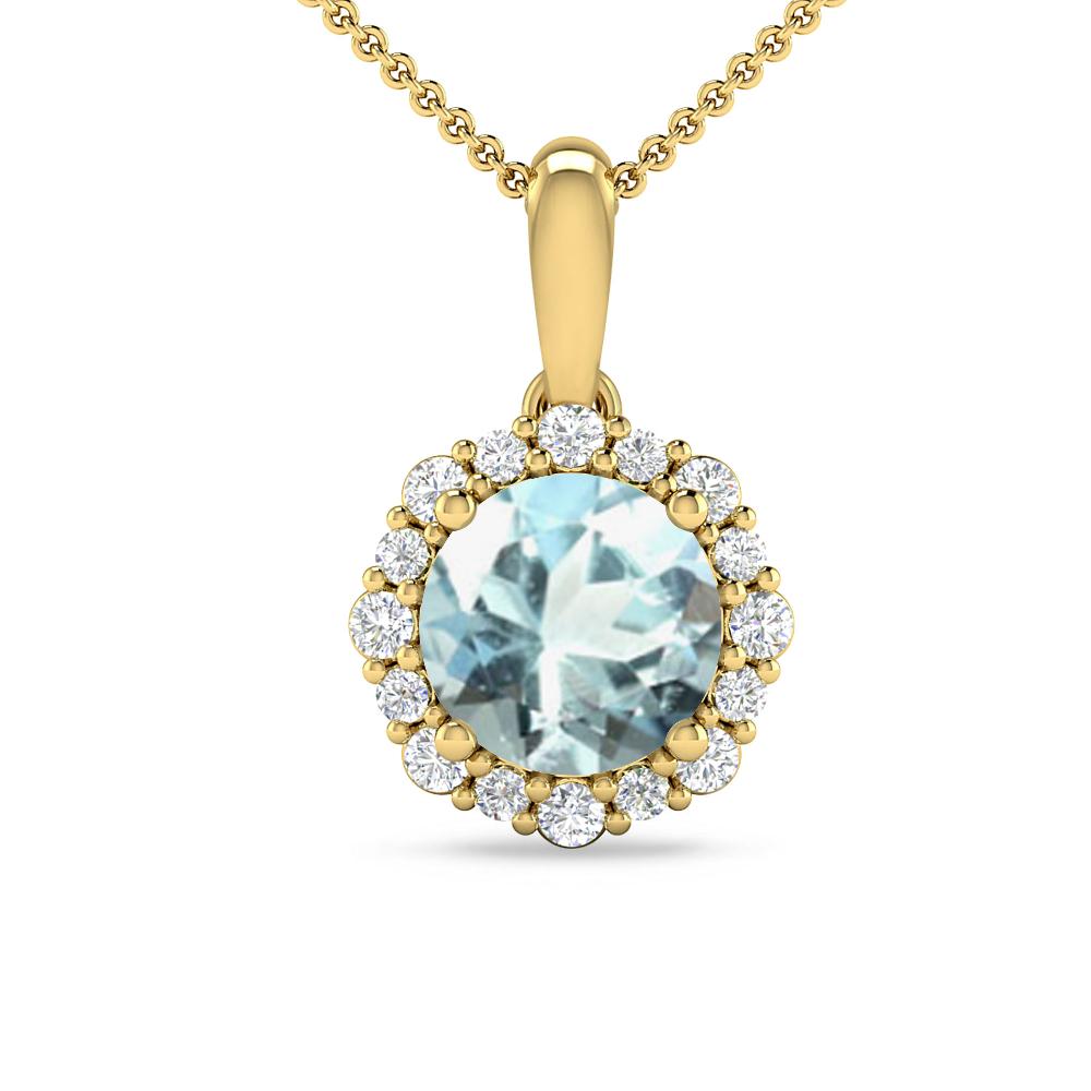 Yellow Gold - Aquamarine