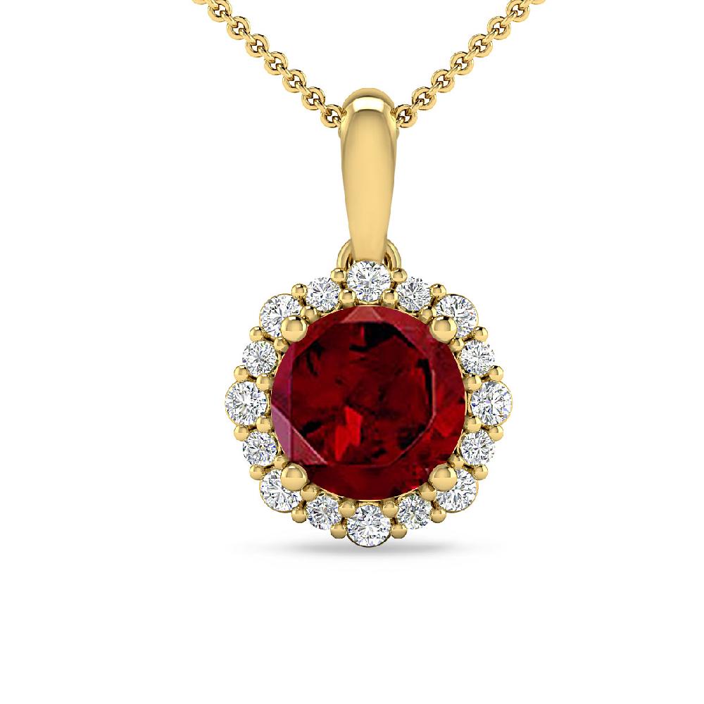 Yellow Gold - Garnet