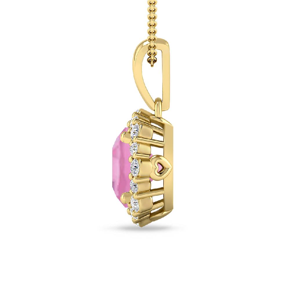 Yellow Gold - Pink Tourmaline
