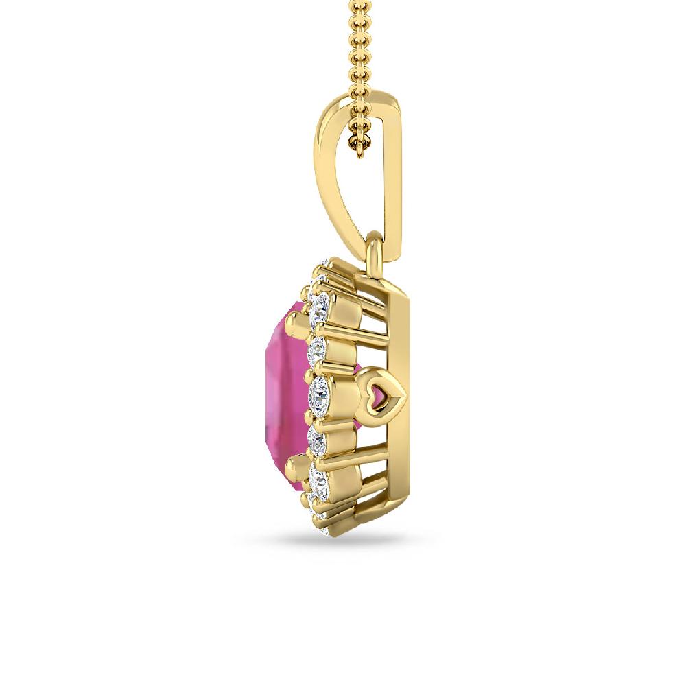 Yellow Gold - Pink Tourmaline