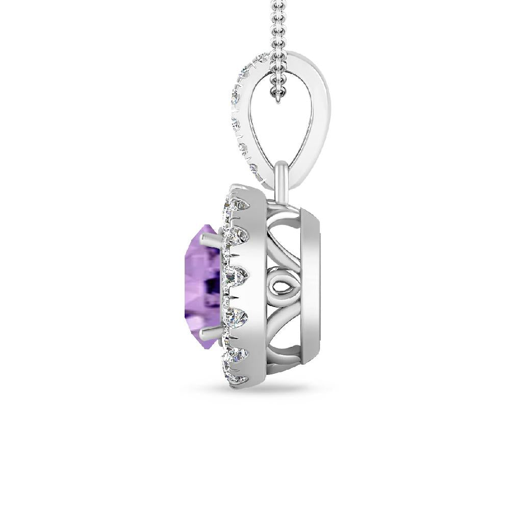 White Gold - Amethyst