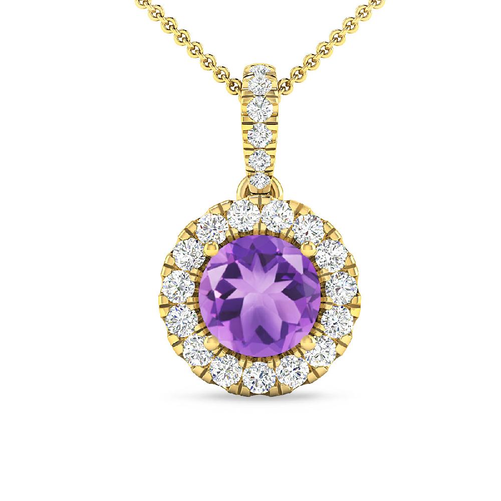 Yellow Gold - Amethyst