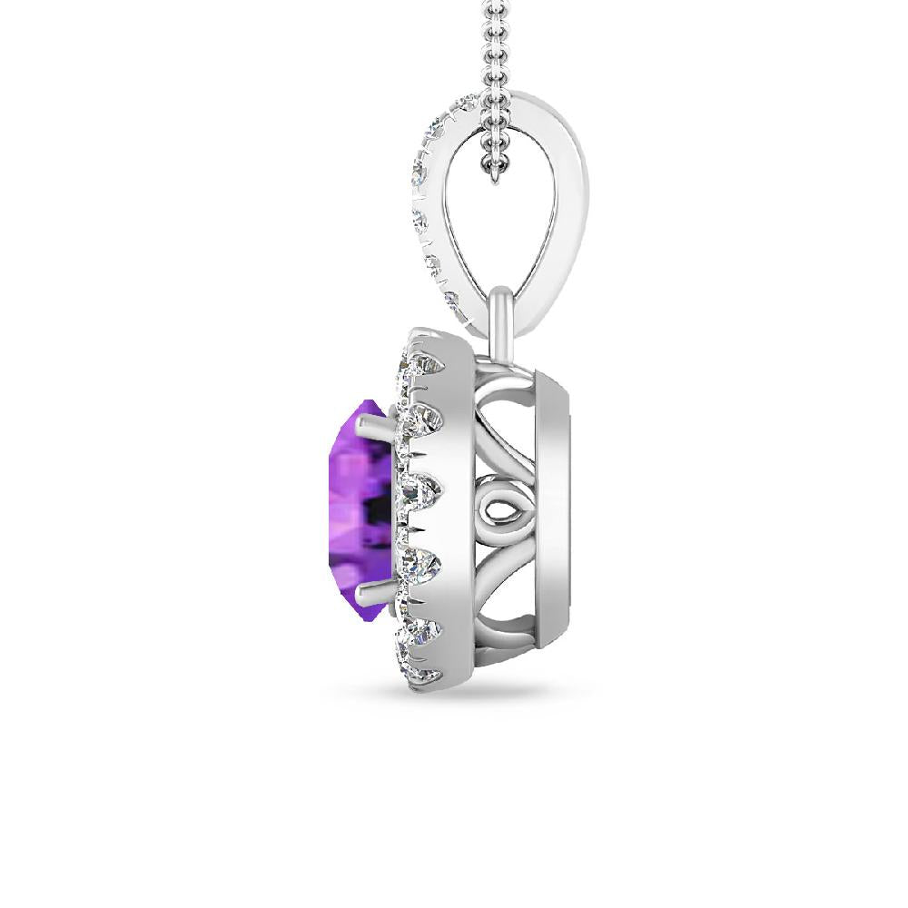 White Gold - Amethyst