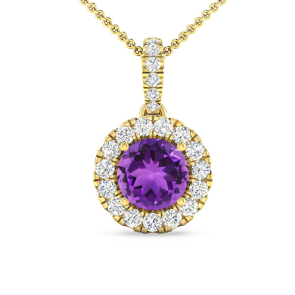 Yellow Gold - Amethyst