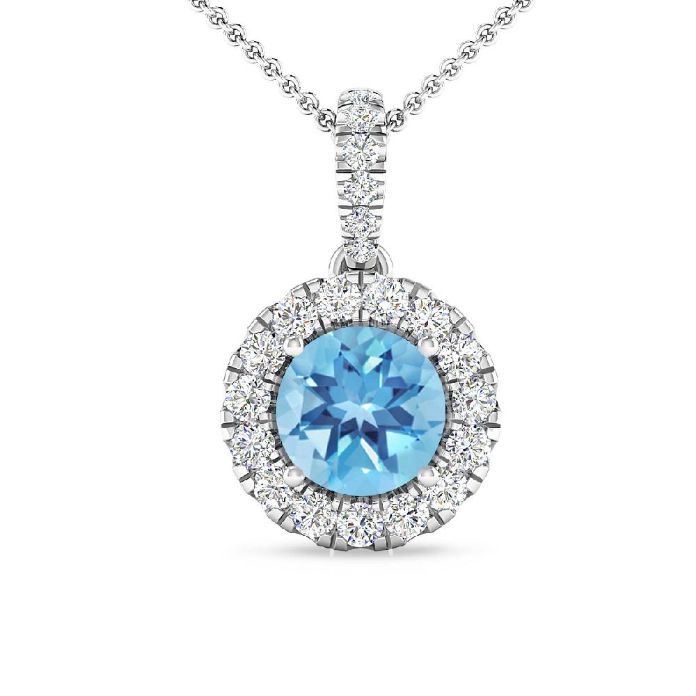 White Gold - Blue Topaz