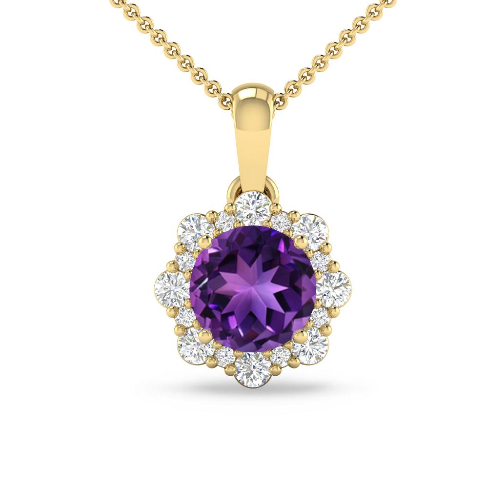 Yellow Gold - Amethyst