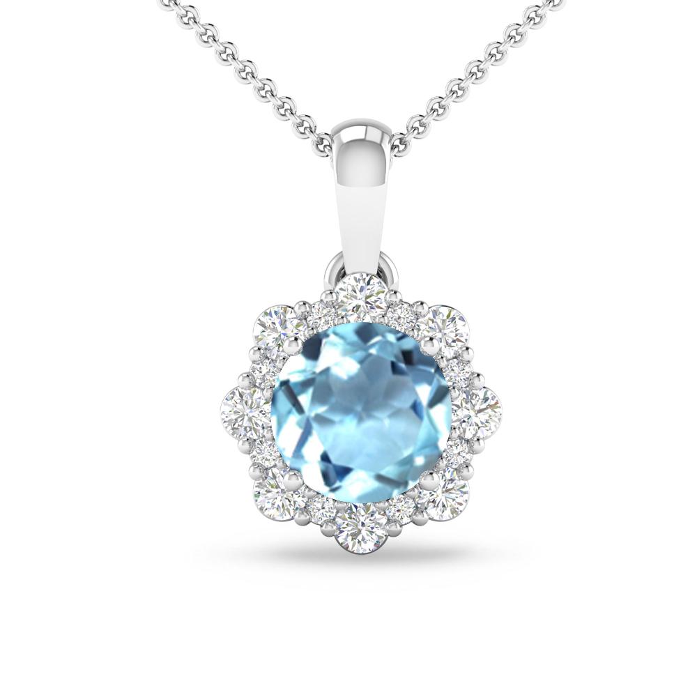 White Gold - Aquamarine