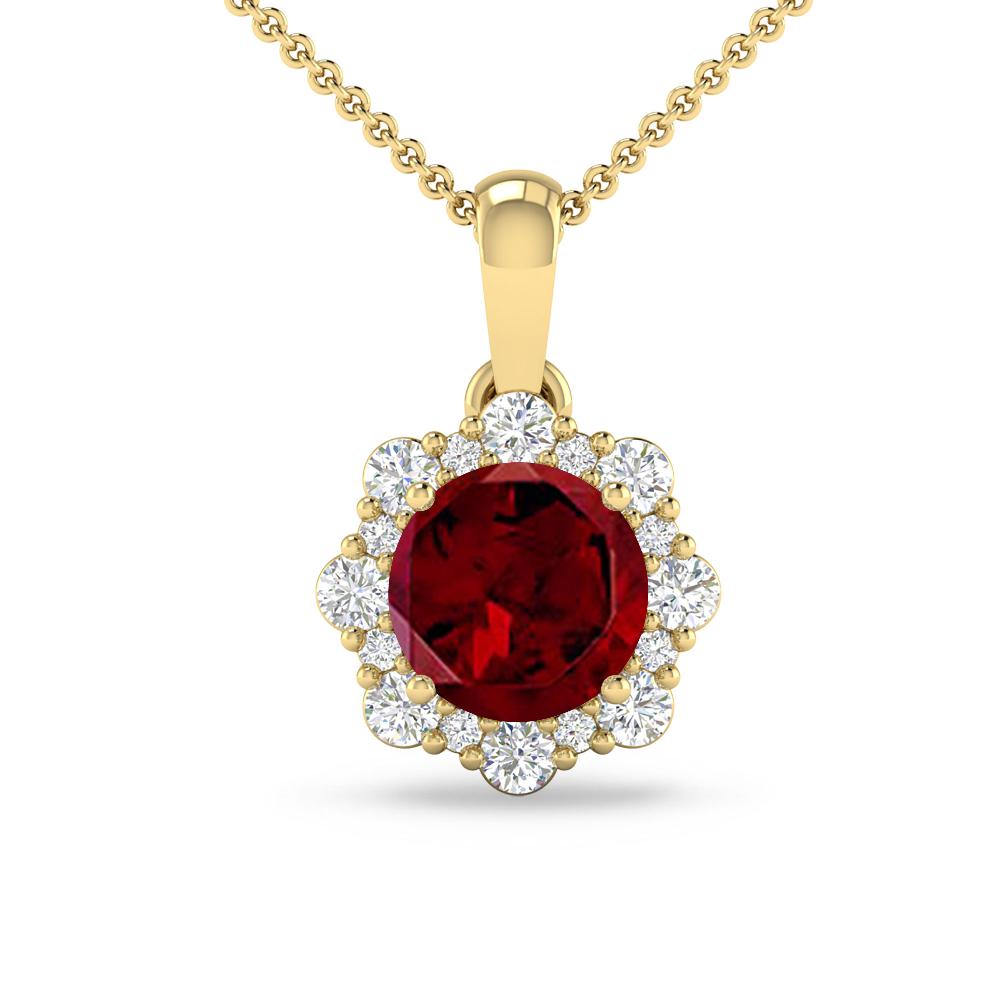 Yellow Gold - Garnet