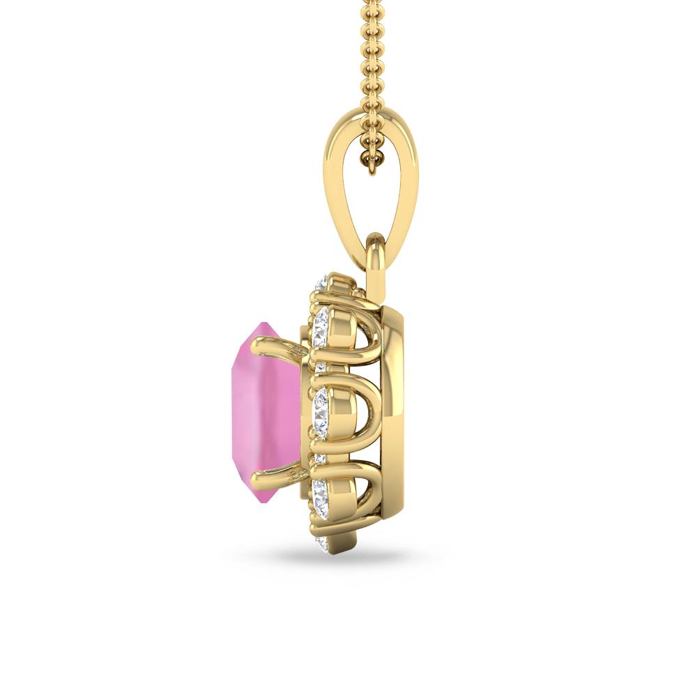 Yellow Gold - Pink Tourmaline