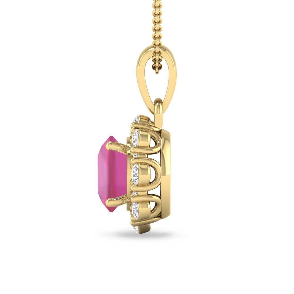 Yellow Gold - Pink Tourmaline