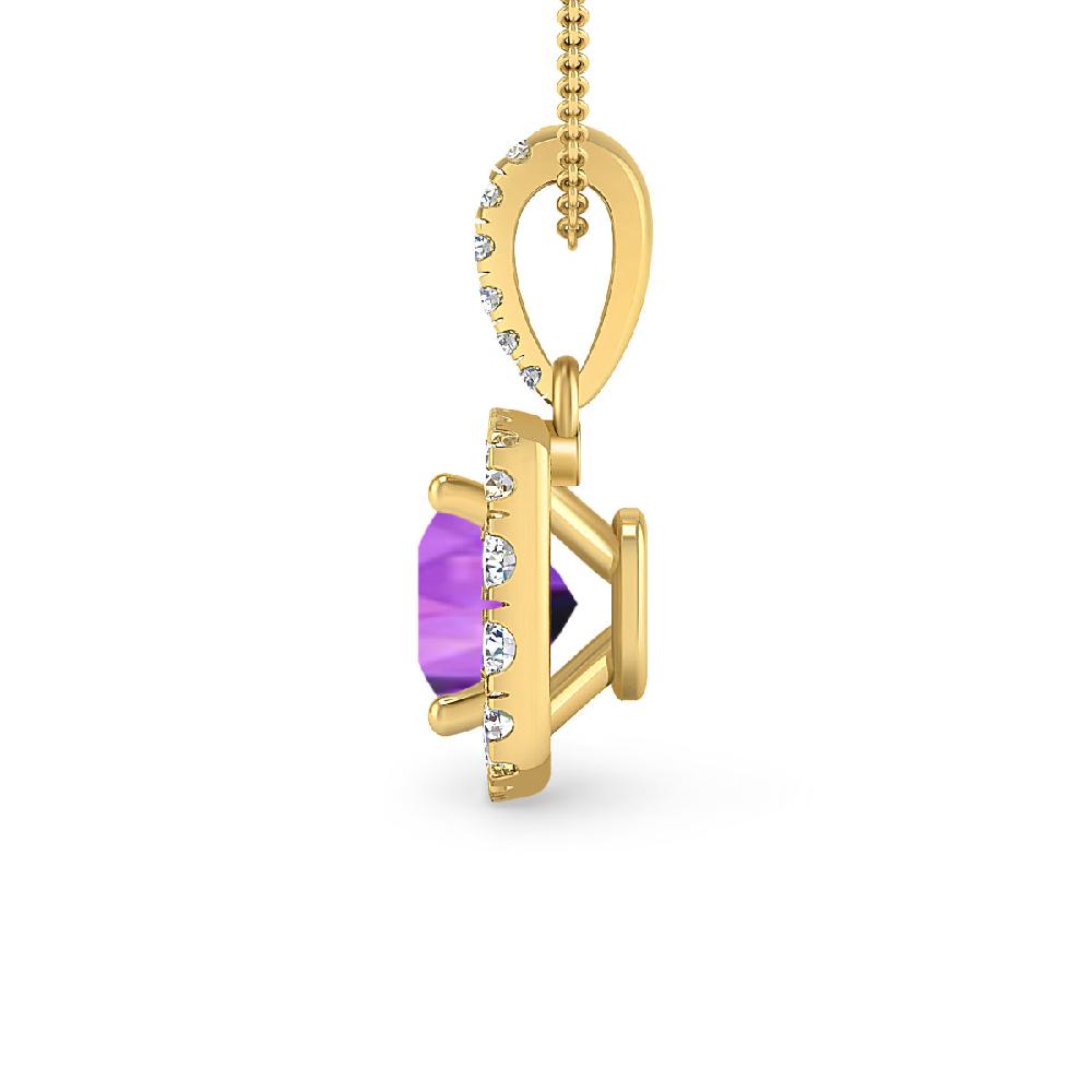 Yellow Gold - Amethyst