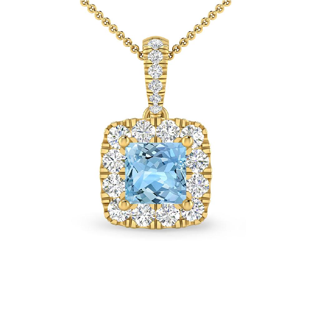 Yellow Gold - Aquamarine