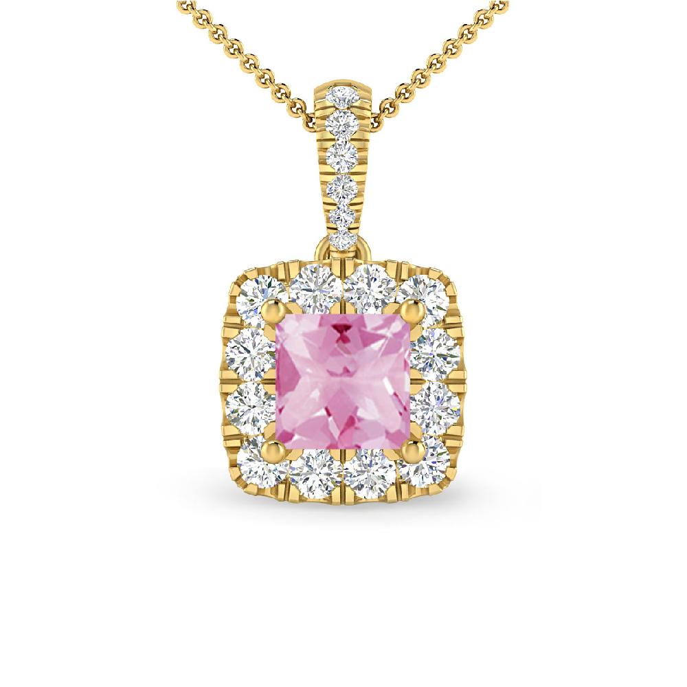 Yellow Gold - Pink Tourmaline