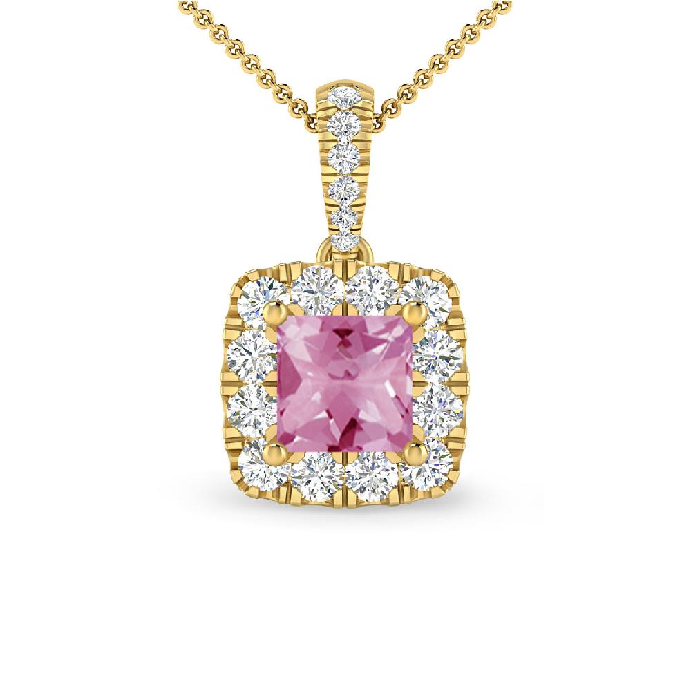 Yellow Gold - Pink Tourmaline