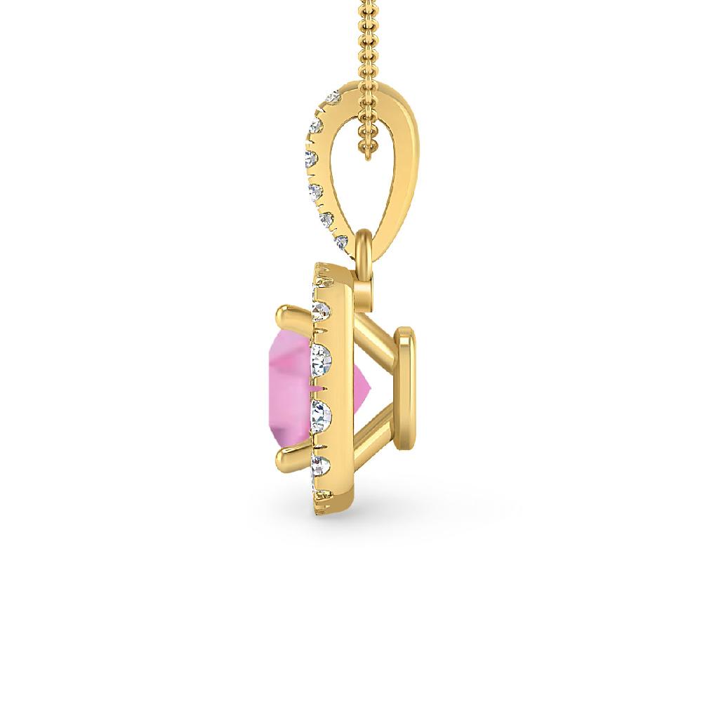 Yellow Gold - Pink Tourmaline