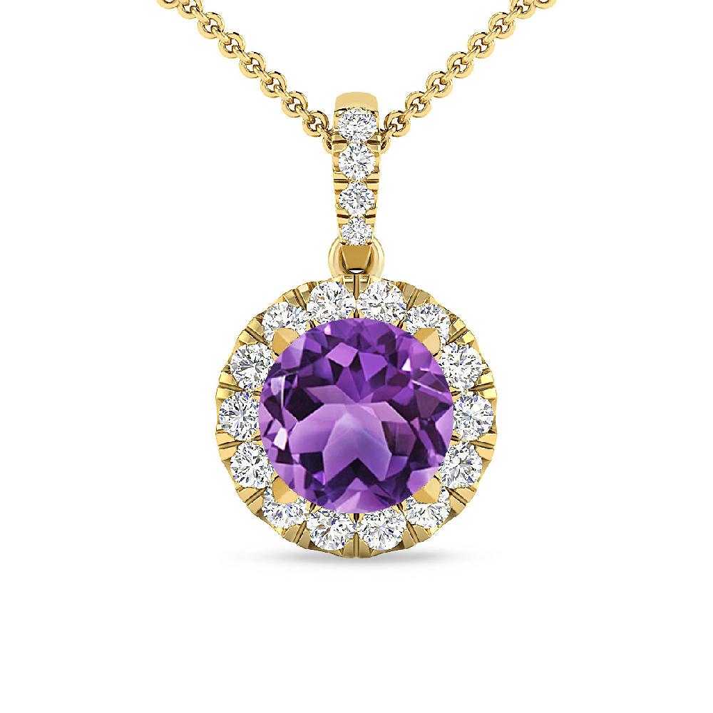 Yellow Gold - Amethyst