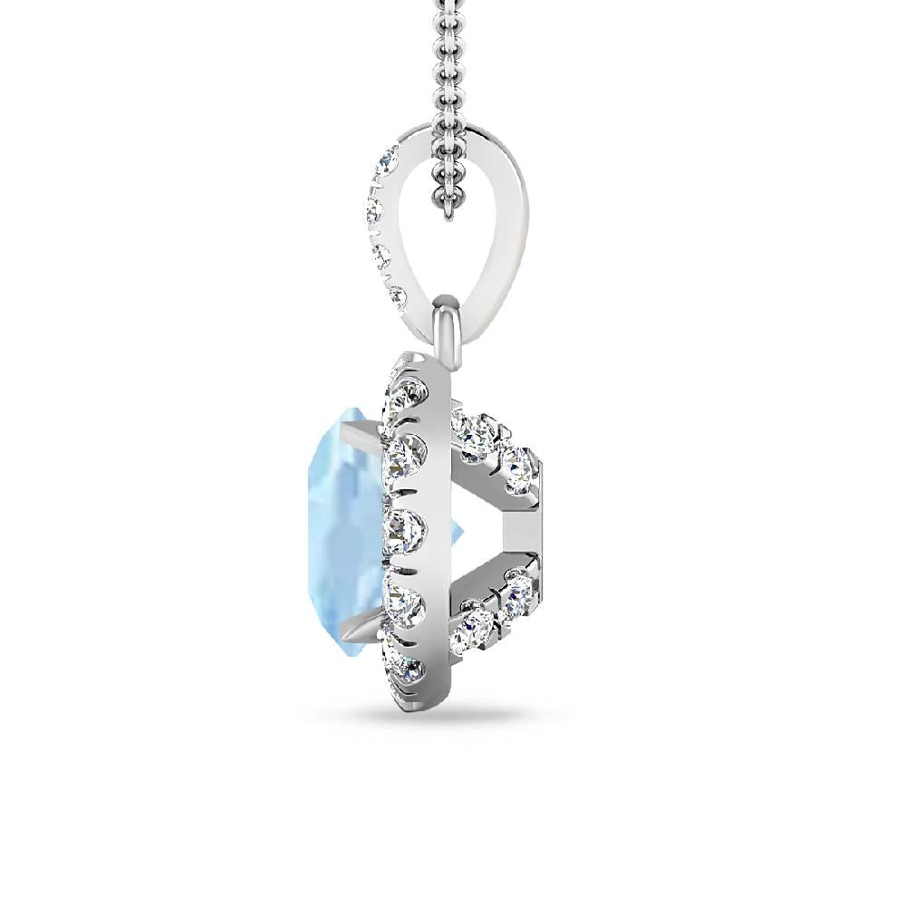 White Gold - Aquamarine