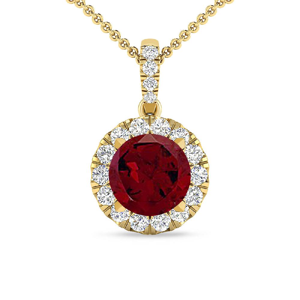 Yellow Gold - Garnet