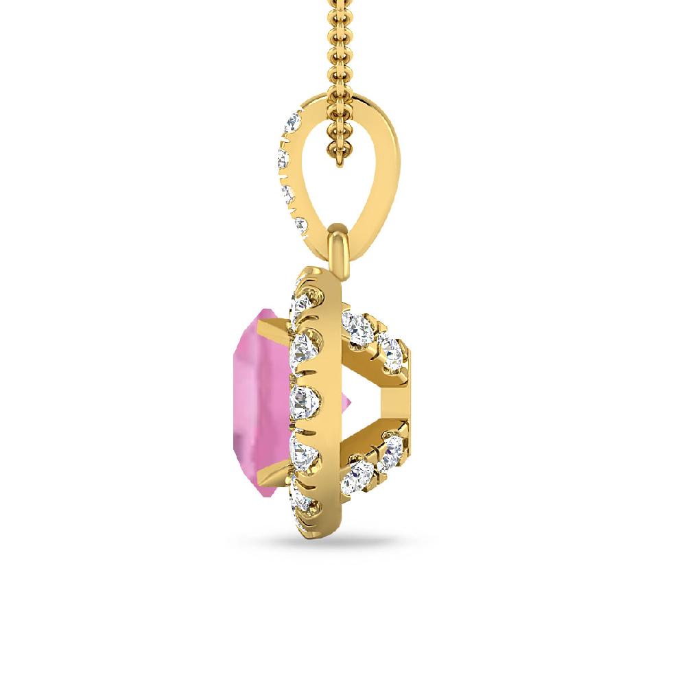 Yellow Gold - Pink Tourmaline