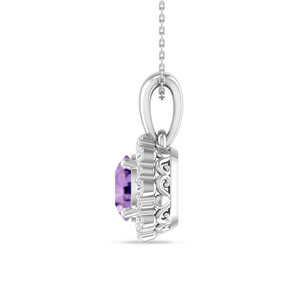 White Gold - Amethyst
