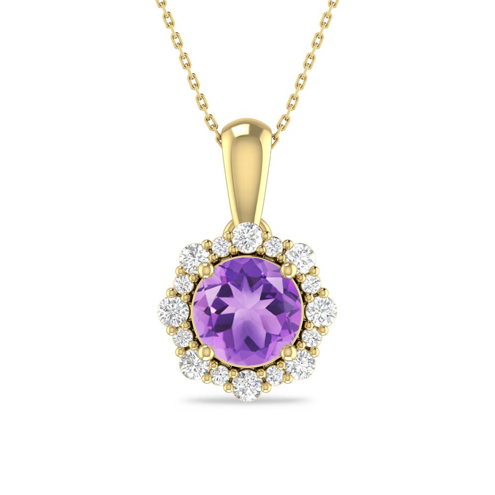 Yellow Gold - Amethyst